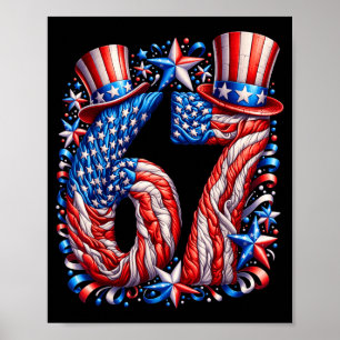 Festliche 67 Meme Amerikanische Flagge USA Kinder Poster