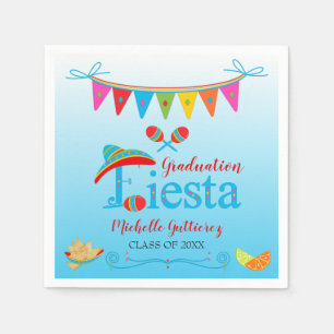 Festliche Abschlussfeier-Party - Personalisiert Bl Serviette