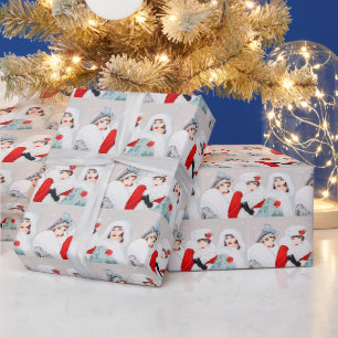 Festliche Art Deco Retro Vintage Weihnachtsdamen Geschenkpapier