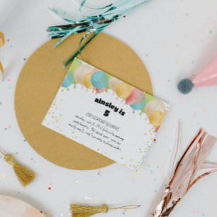 Festliche Ballonparty-Einladung Einladung