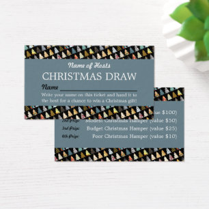 Festliche Bäume, Weihnachten Party Raffle Tickets