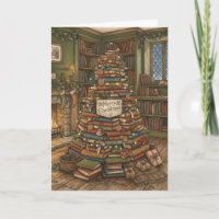 Festliche Bibliothek für Vintage-Buchliebhaber