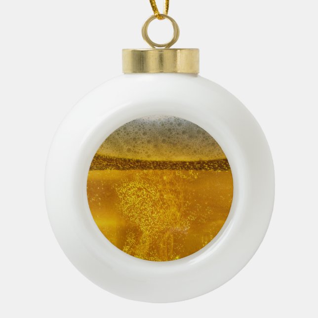 Festliche Biergalaxie a Celestie Quenching Keramik Kugel-Ornament (Vorderseite)
