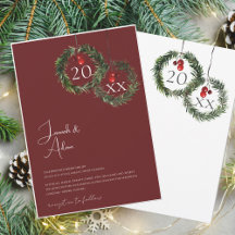 Festliche Burgund Grün Weihnachten Weihnachten