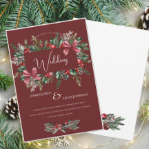 Festliche Burgund Grün Weihnachten Weihnachten