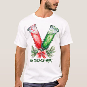 Festliche Chemie-Reagenzglas-Pun-Kunst T-Shirt