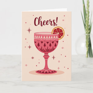Festliche Cocktail-Karte Karte
