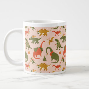 Festliche Dinosaurier Weihnachtsbaum Urlaubsmuster Jumbo-Tasse