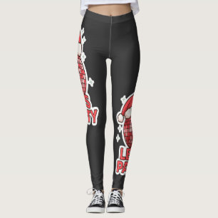 Festliche Disco-Stimmung Aufkleber Leggings
