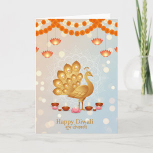 Festliche Diwali-Feier Karte