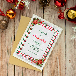 Festliche Elegante Chic Weihnachts-Einladung Einladung