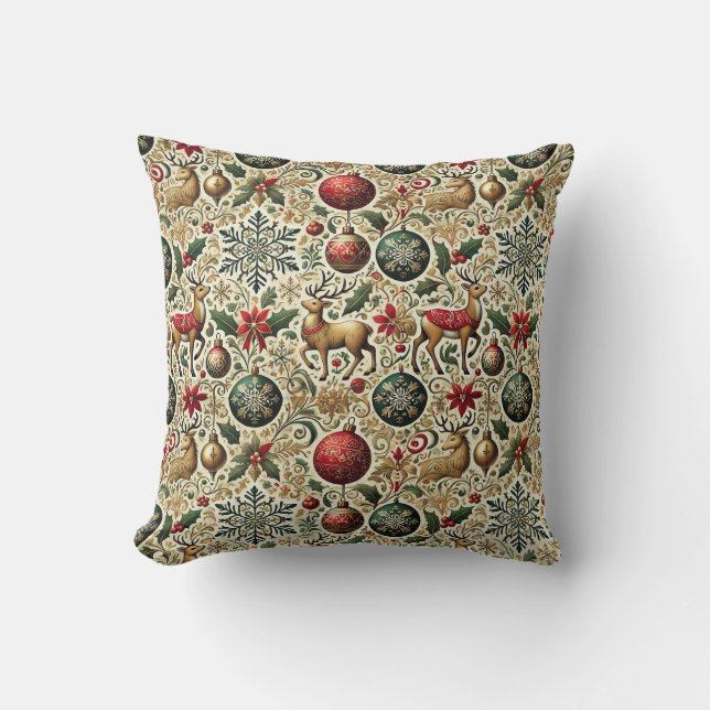 Festliche Elegante Weihnachtsbaumkissen Kissen (Vorderseite)