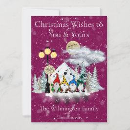 Festliche Elf Quartett Familienweihnachtswohnung Karte