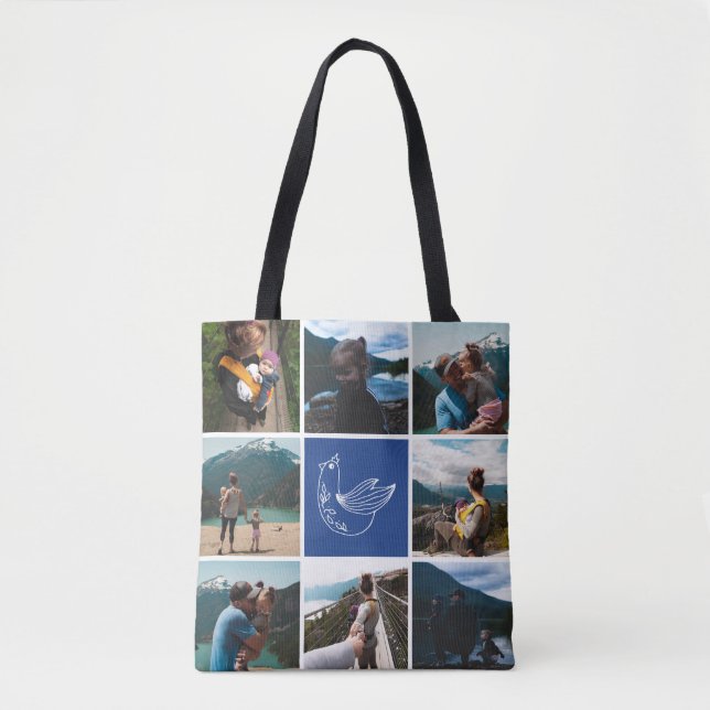Festliche ErbFoto-Collagen-Taschen-Tasche Tasche (Vorderseite)