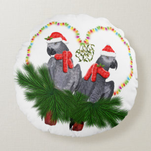 Festliche Featherballs Pillow Rundes Kissen