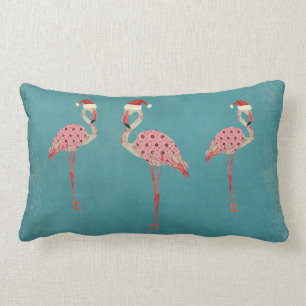 Festliche Flamingos Lendenkissen