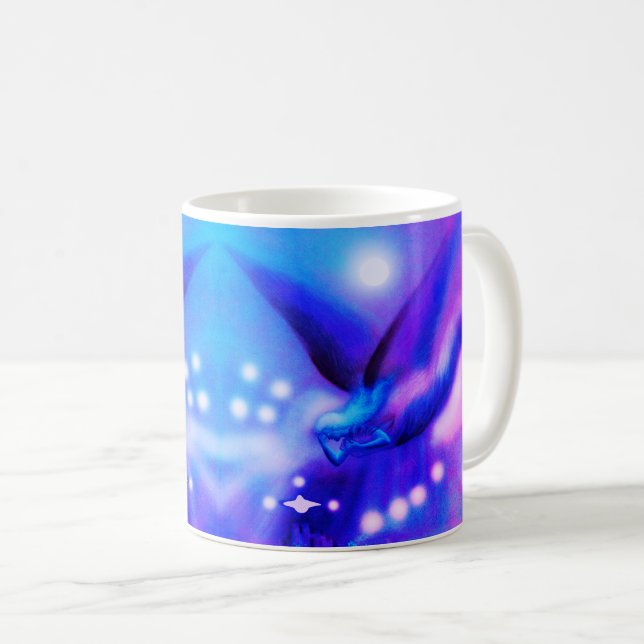 Festliche Fliegengel Kaffeetasse (VorderseiteRechts)