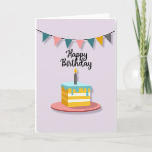 Festliche Frosttorte-Kunstkarte Karte