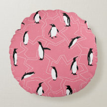Festliche Frosty Winterland Penguine Pink Weihnach