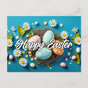 Festliche Frühjahrskollage Postkarte