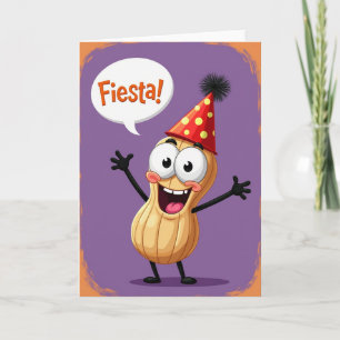 Festliche Geburtstag-Nuss-Karte Karte