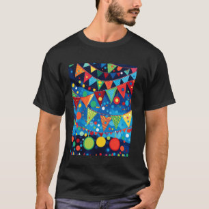 Festliche Girlanden-Feierparty-Dekoration T-Shirt