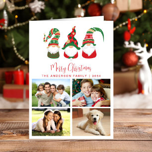 Festliche Gnome Frohe Weihnachten Foto