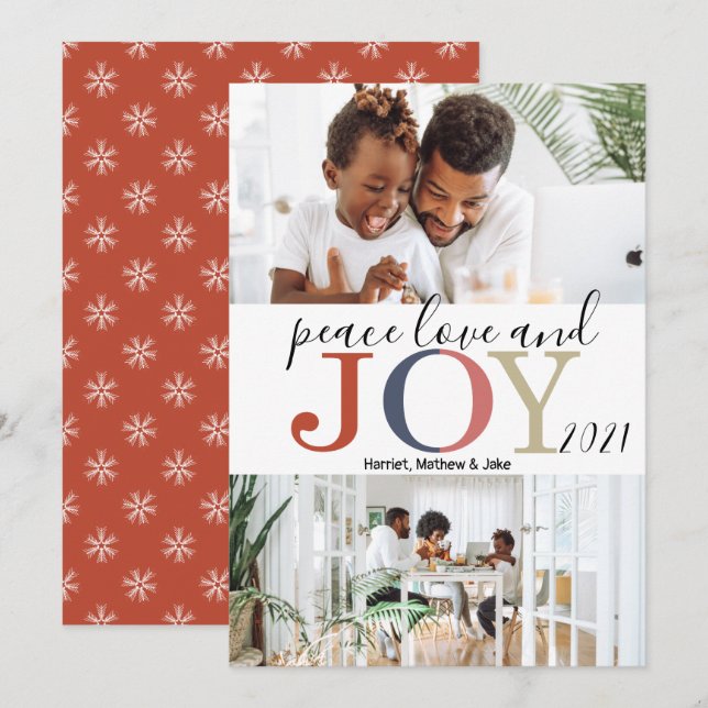 Festliche Grüße 2 Foto Weihnachten (Vorne/Hinten)