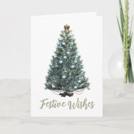 Festliche Grüße. Weihnachtsbaumdesign Karte