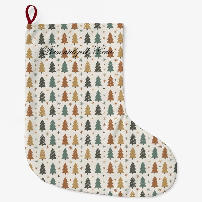 Festliche Harmonie Großer Weihnachtsstrumpf (Vorderseite)