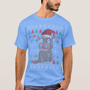 Festliche Hippo Ugly Weihnachten Retro Xmas T-Shirt