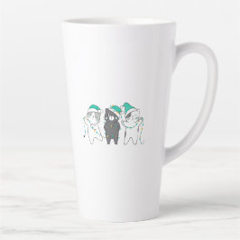 festliche Hüte, Weihnachtslichter Milchtasse