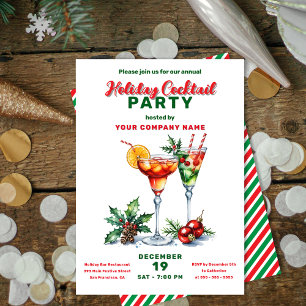 Festliche Jahreszeiten: Ein Cocktail-Party für Ihr Einladung