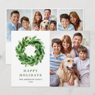 Festliche Kiefernzweig Kruste Weihnachtskiefer 4 F Feiertagskarte