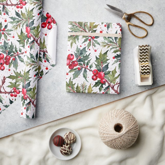 Festliche Kleider von Holly Botanical Geschenkpapier (Kunsthandwerk)