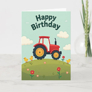 Festliche Landwirtschaftsfahrzeug-Karte Karte