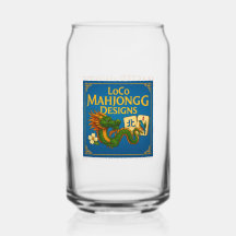 Festliche Mahjong-Pint-Gläser