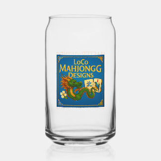 Festliche Mahjong-Pint-Gläser Dosenglas
