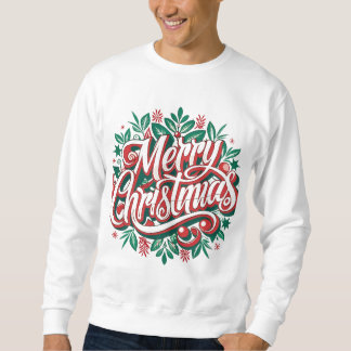 Festliche Männer-T - Shirt: Frohe Weihnachtsdrucke Sweatshirt
