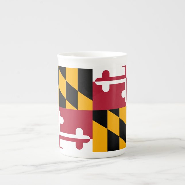 Festliche Maryland-Staats-Flagge Prozellantasse (Vorderseite)