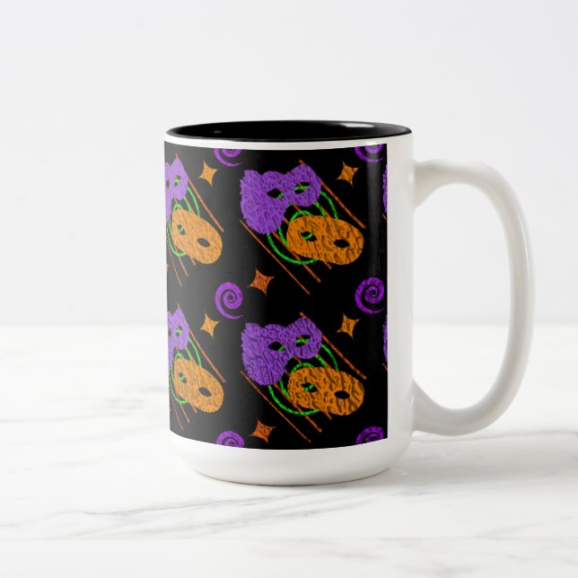 Festliche Maskenmasken Tasse (Rechts)