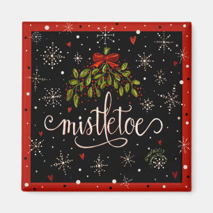 Festliche Mistletoweihnachtsstimmung Magnet