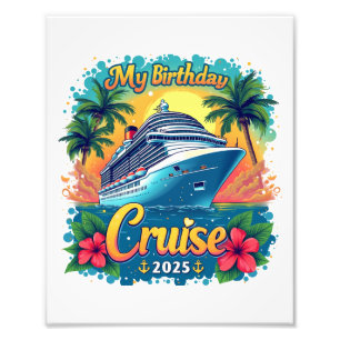 Festliche My Birthday Cruise Schiff Party 2025 Fotodruck