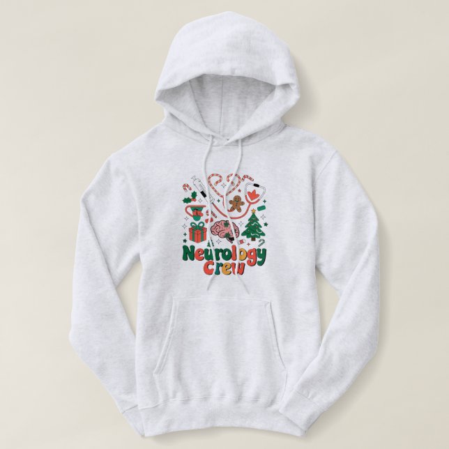 "Festliche Neurologie Crew Weihnachten T - Shirt - (Design vorne)