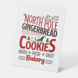Festliche nordpolnische Lebkuchenbäckerei Sockelschild