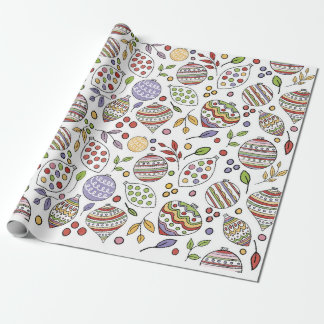Festliche Ornamente Geschenkpapier