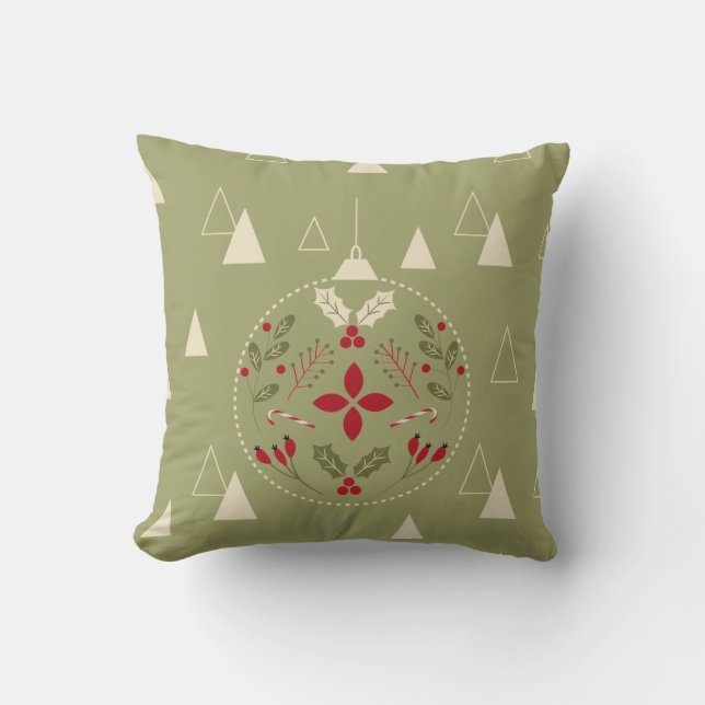 Festliche Ornamente Weihnachten Kissen - Feiertage (Vorderseite)