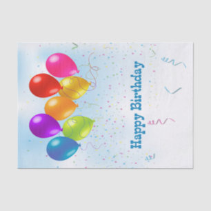 Festliche Party-Ballone, Confetti Seidenpapier