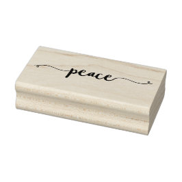 Festliche PEACE-Wirbel | Weihnachten, Hanukka Gummistempel