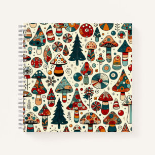 Festliche Pilze Notizbuch